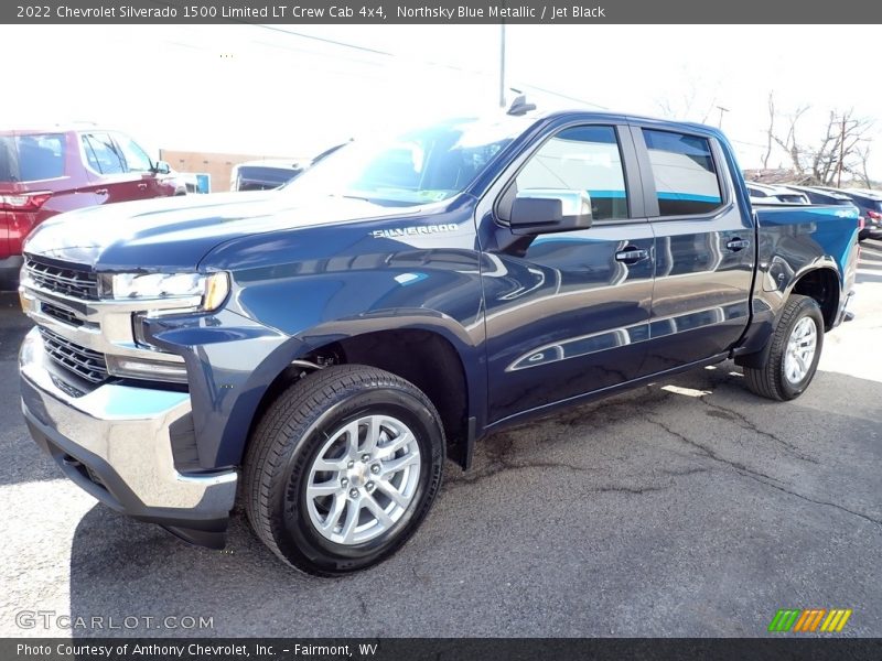 Northsky Blue Metallic / Jet Black 2022 Chevrolet Silverado 1500 Limited LT Crew Cab 4x4