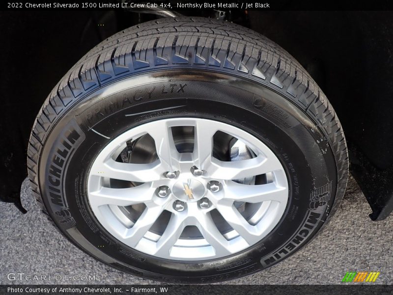 Northsky Blue Metallic / Jet Black 2022 Chevrolet Silverado 1500 Limited LT Crew Cab 4x4