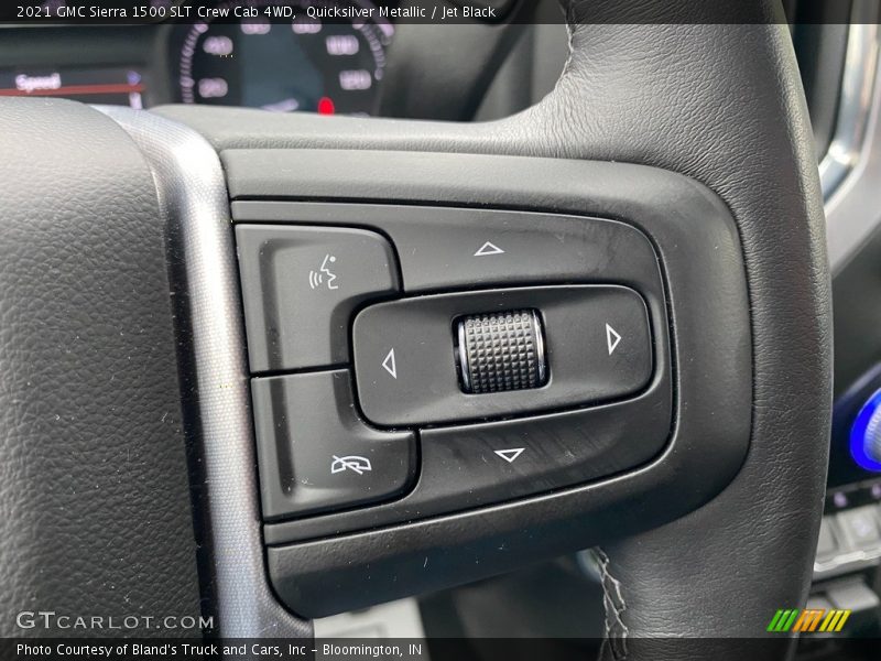 Quicksilver Metallic / Jet Black 2021 GMC Sierra 1500 SLT Crew Cab 4WD