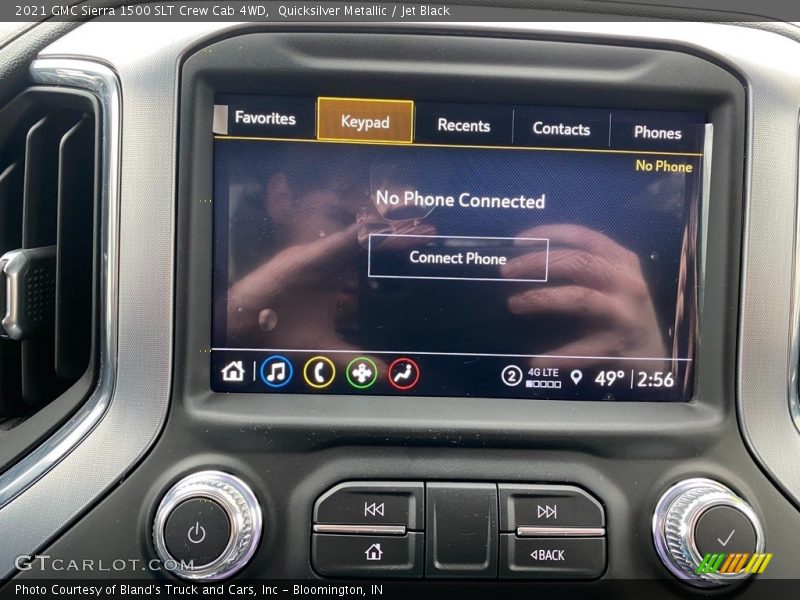 Quicksilver Metallic / Jet Black 2021 GMC Sierra 1500 SLT Crew Cab 4WD