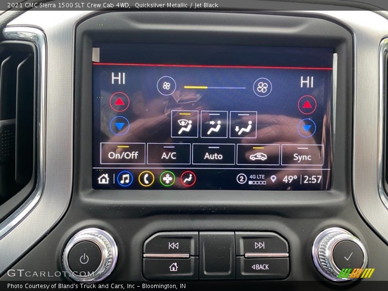 Quicksilver Metallic / Jet Black 2021 GMC Sierra 1500 SLT Crew Cab 4WD