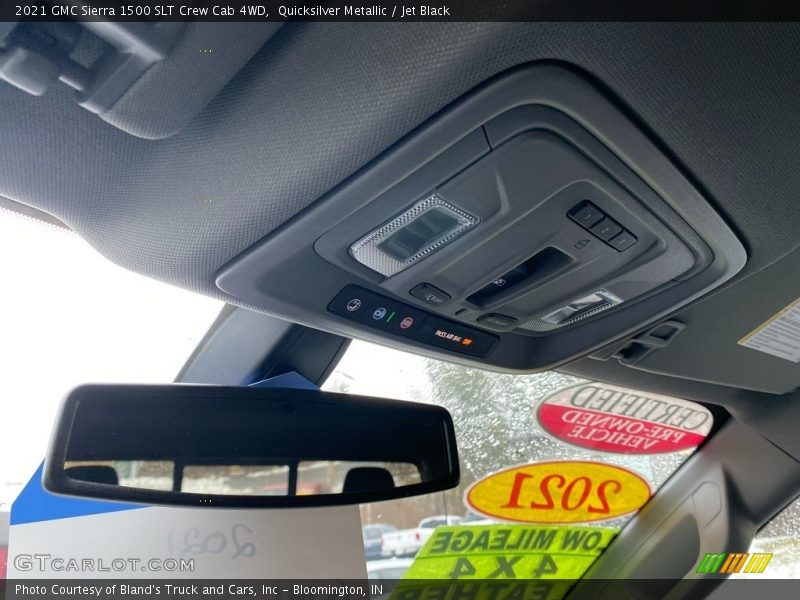 Quicksilver Metallic / Jet Black 2021 GMC Sierra 1500 SLT Crew Cab 4WD