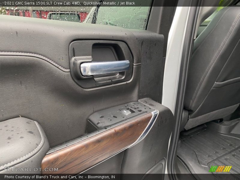 Quicksilver Metallic / Jet Black 2021 GMC Sierra 1500 SLT Crew Cab 4WD