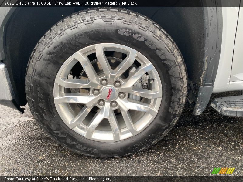 Quicksilver Metallic / Jet Black 2021 GMC Sierra 1500 SLT Crew Cab 4WD