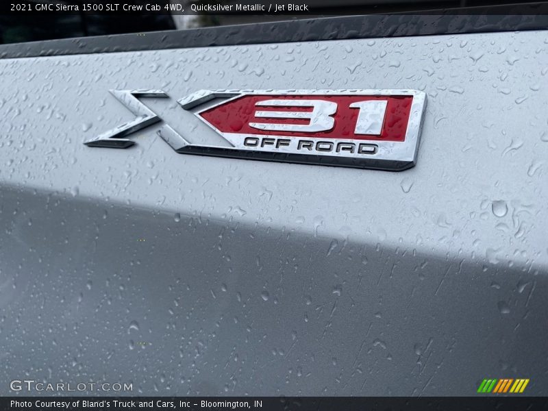 Quicksilver Metallic / Jet Black 2021 GMC Sierra 1500 SLT Crew Cab 4WD