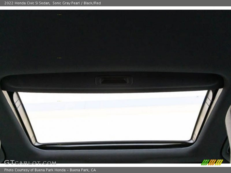 Sonic Gray Pearl / Black/Red 2022 Honda Civic Si Sedan
