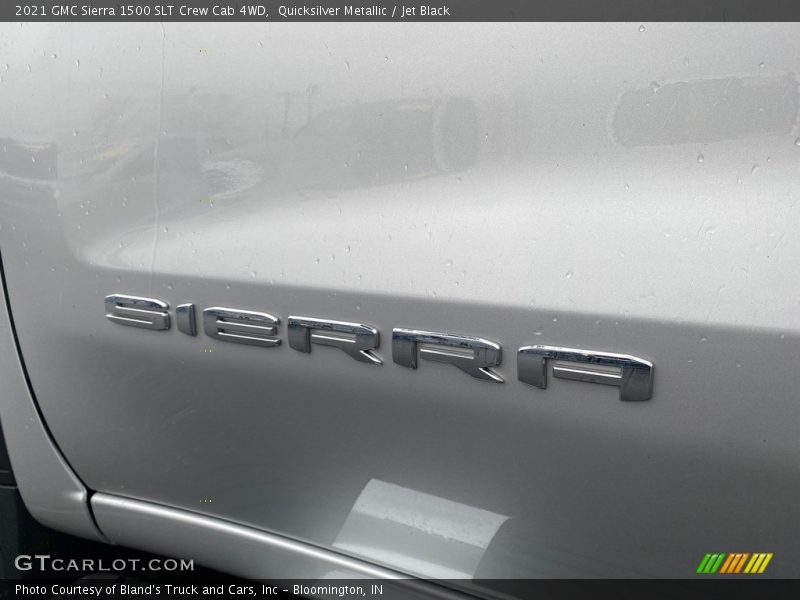 Quicksilver Metallic / Jet Black 2021 GMC Sierra 1500 SLT Crew Cab 4WD