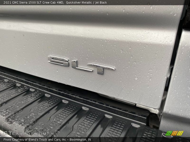 Quicksilver Metallic / Jet Black 2021 GMC Sierra 1500 SLT Crew Cab 4WD