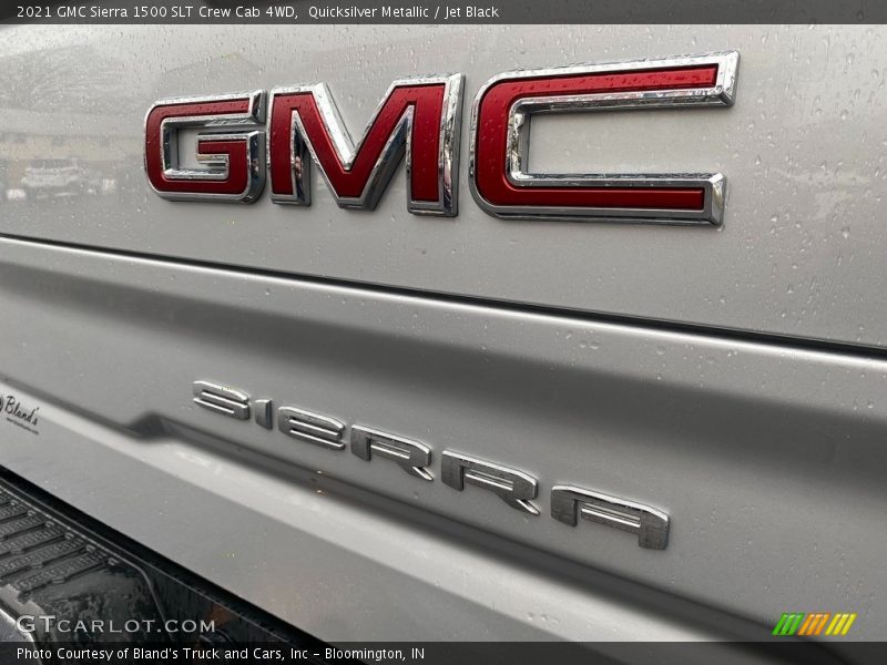 Quicksilver Metallic / Jet Black 2021 GMC Sierra 1500 SLT Crew Cab 4WD