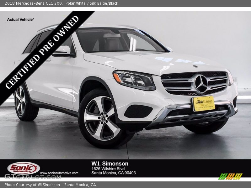 Polar White / Silk Beige/Black 2018 Mercedes-Benz GLC 300