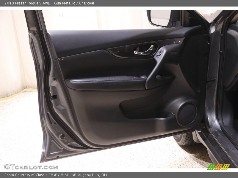 Gun Metallic / Charcoal 2018 Nissan Rogue S AWD