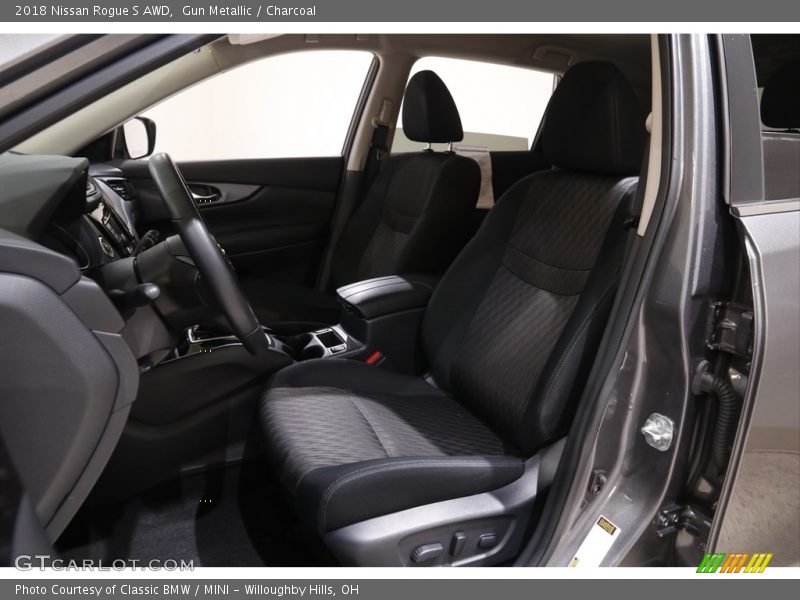 Gun Metallic / Charcoal 2018 Nissan Rogue S AWD