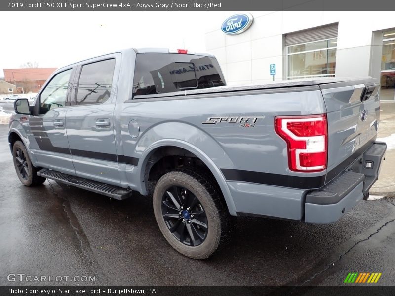 Abyss Gray / Sport Black/Red 2019 Ford F150 XLT Sport SuperCrew 4x4