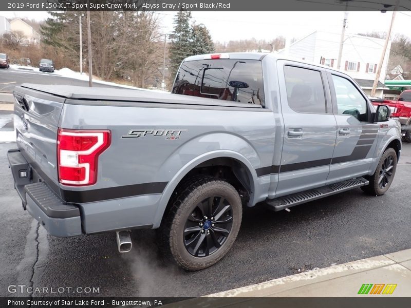 Abyss Gray / Sport Black/Red 2019 Ford F150 XLT Sport SuperCrew 4x4