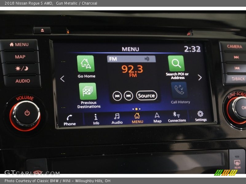 Gun Metallic / Charcoal 2018 Nissan Rogue S AWD