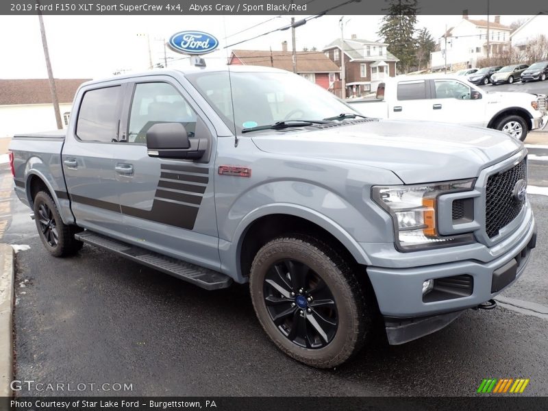 Abyss Gray / Sport Black/Red 2019 Ford F150 XLT Sport SuperCrew 4x4