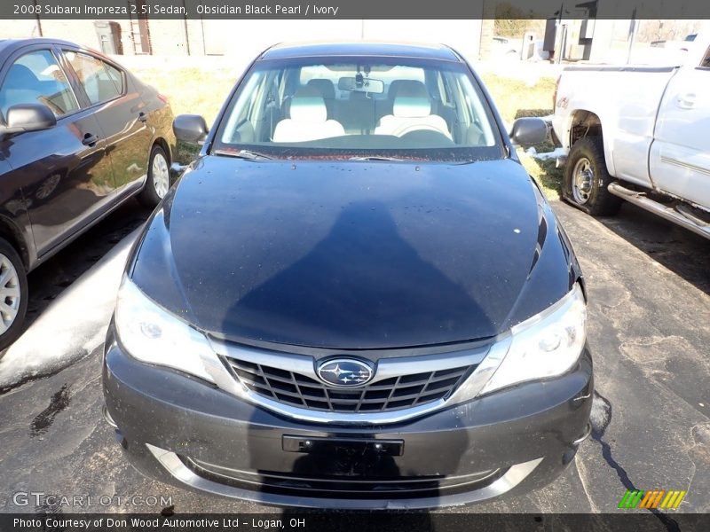 Obsidian Black Pearl / Ivory 2008 Subaru Impreza 2.5i Sedan