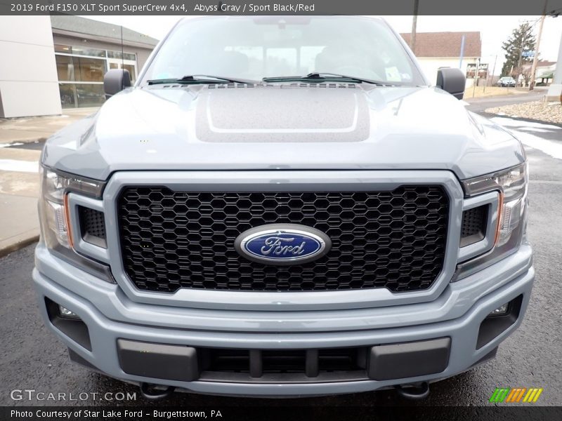Abyss Gray / Sport Black/Red 2019 Ford F150 XLT Sport SuperCrew 4x4