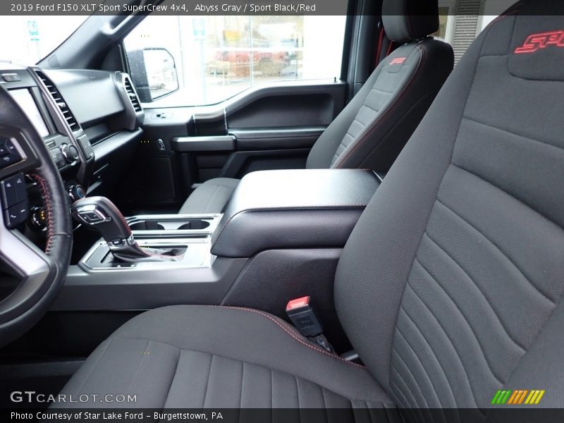 Abyss Gray / Sport Black/Red 2019 Ford F150 XLT Sport SuperCrew 4x4