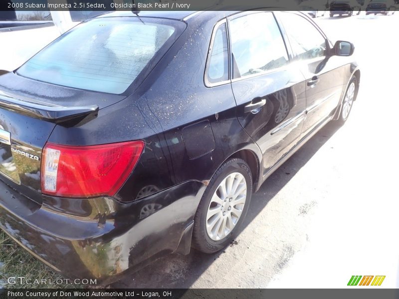 Obsidian Black Pearl / Ivory 2008 Subaru Impreza 2.5i Sedan