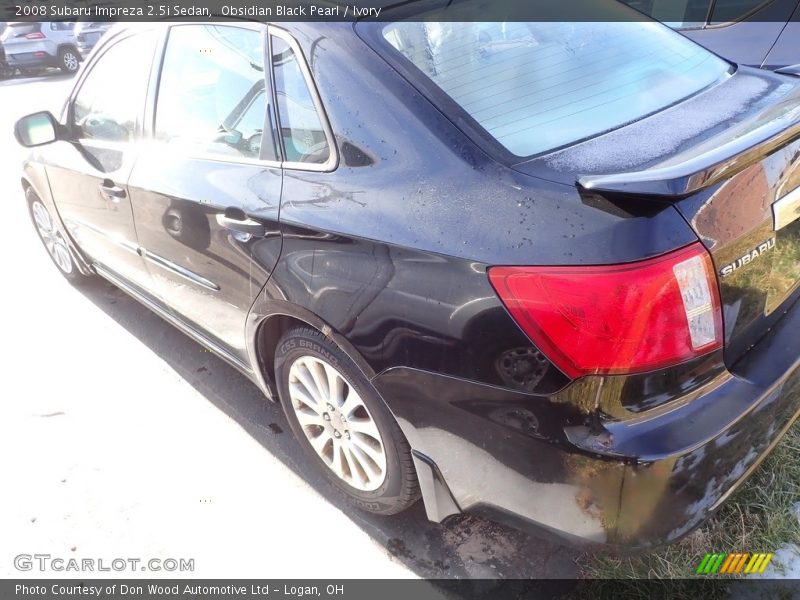 Obsidian Black Pearl / Ivory 2008 Subaru Impreza 2.5i Sedan
