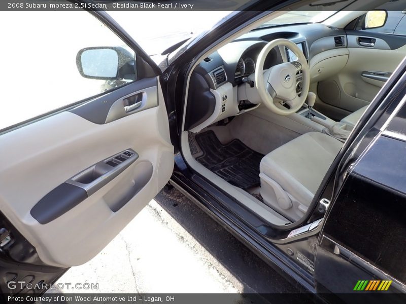 Obsidian Black Pearl / Ivory 2008 Subaru Impreza 2.5i Sedan