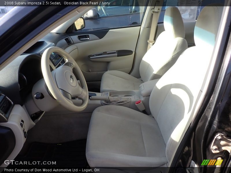 Obsidian Black Pearl / Ivory 2008 Subaru Impreza 2.5i Sedan