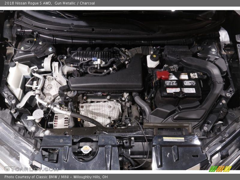 Gun Metallic / Charcoal 2018 Nissan Rogue S AWD