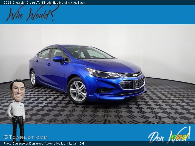 Kinetic Blue Metallic / Jet Black 2018 Chevrolet Cruze LT