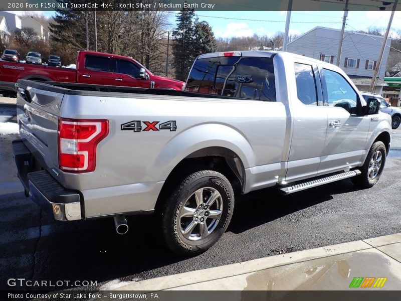 Iconic Silver / Medium Earth Gray 2020 Ford F150 XLT SuperCab 4x4