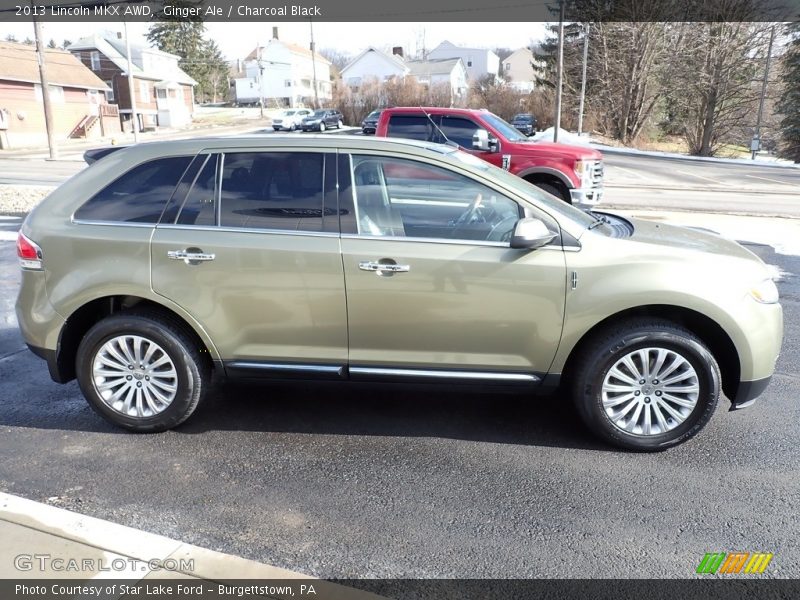 Ginger Ale / Charcoal Black 2013 Lincoln MKX AWD