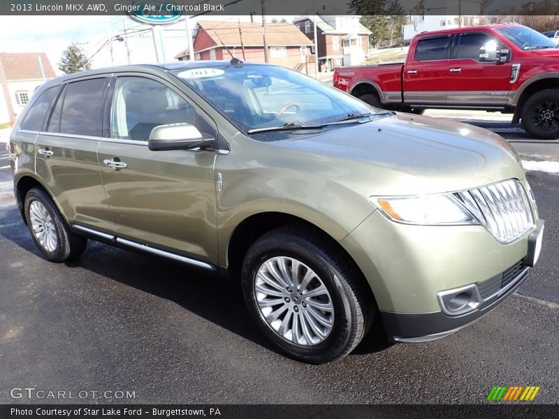 Ginger Ale / Charcoal Black 2013 Lincoln MKX AWD