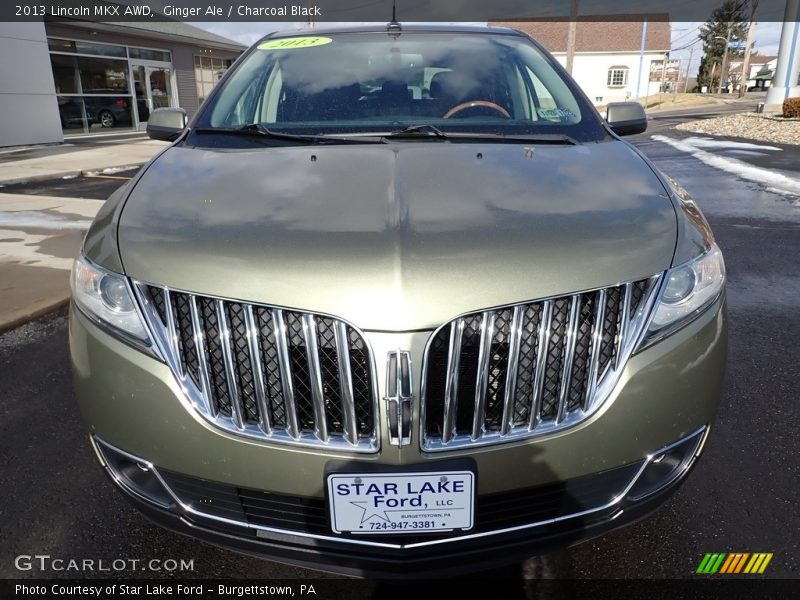 Ginger Ale / Charcoal Black 2013 Lincoln MKX AWD