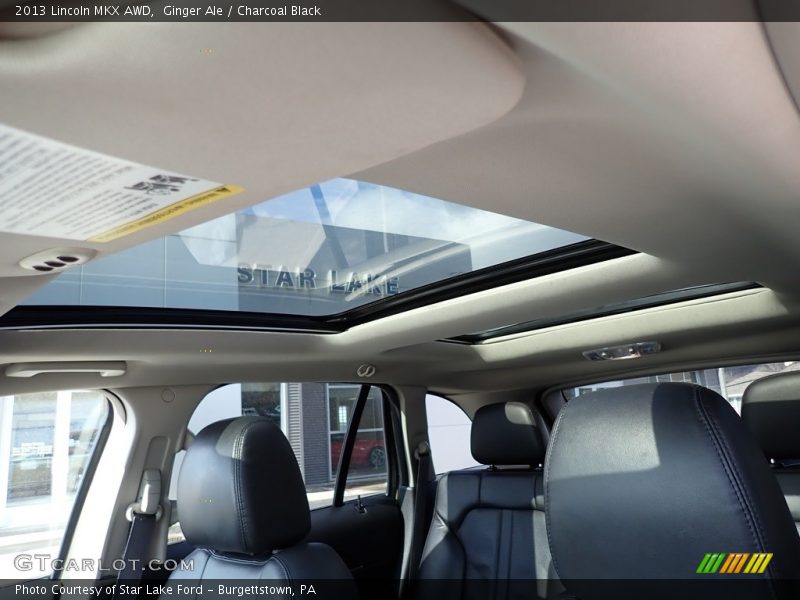 Ginger Ale / Charcoal Black 2013 Lincoln MKX AWD