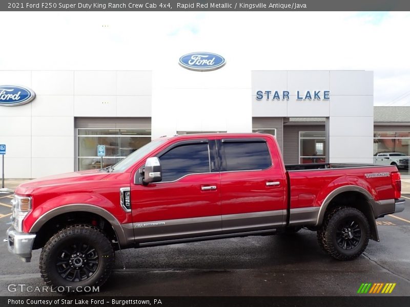 Rapid Red Metallic / Kingsville Antique/Java 2021 Ford F250 Super Duty King Ranch Crew Cab 4x4