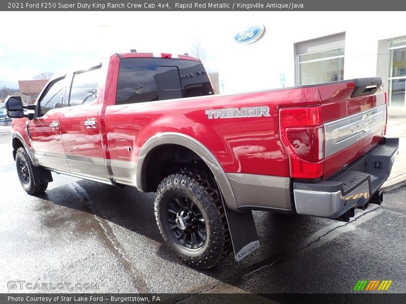 Rapid Red Metallic / Kingsville Antique/Java 2021 Ford F250 Super Duty King Ranch Crew Cab 4x4