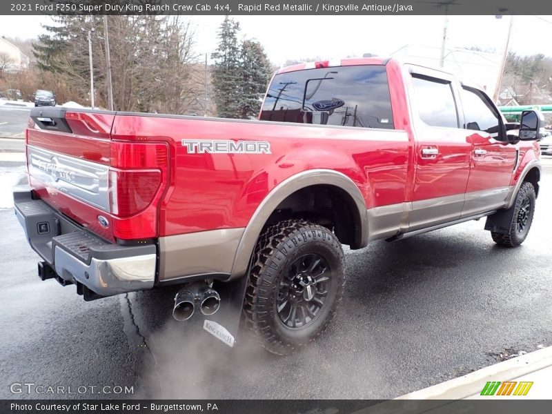Rapid Red Metallic / Kingsville Antique/Java 2021 Ford F250 Super Duty King Ranch Crew Cab 4x4