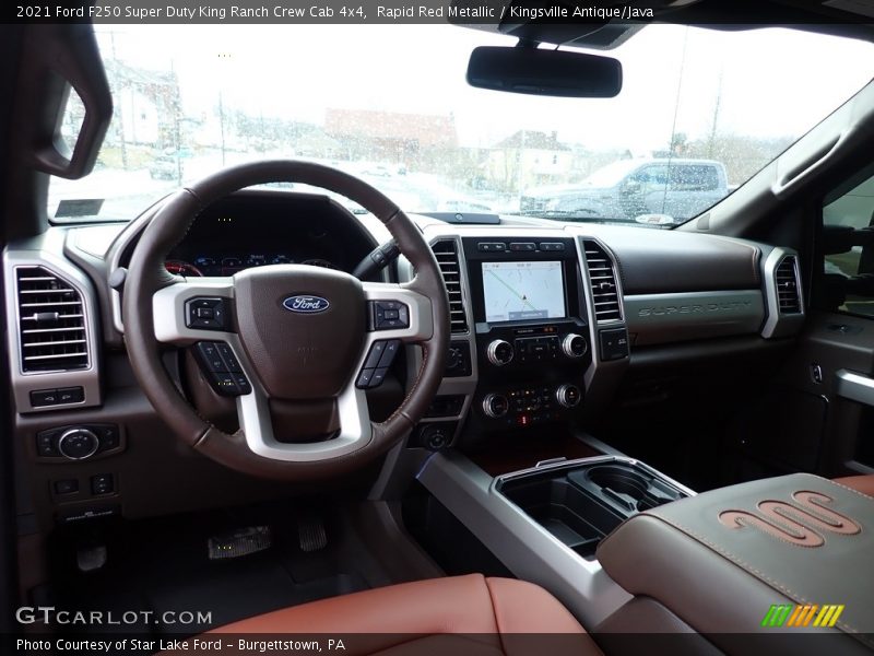 Rapid Red Metallic / Kingsville Antique/Java 2021 Ford F250 Super Duty King Ranch Crew Cab 4x4
