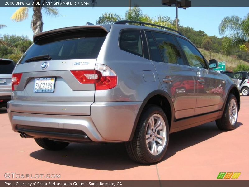 Silver Grey Metallic / Grey 2006 BMW X3 3.0i