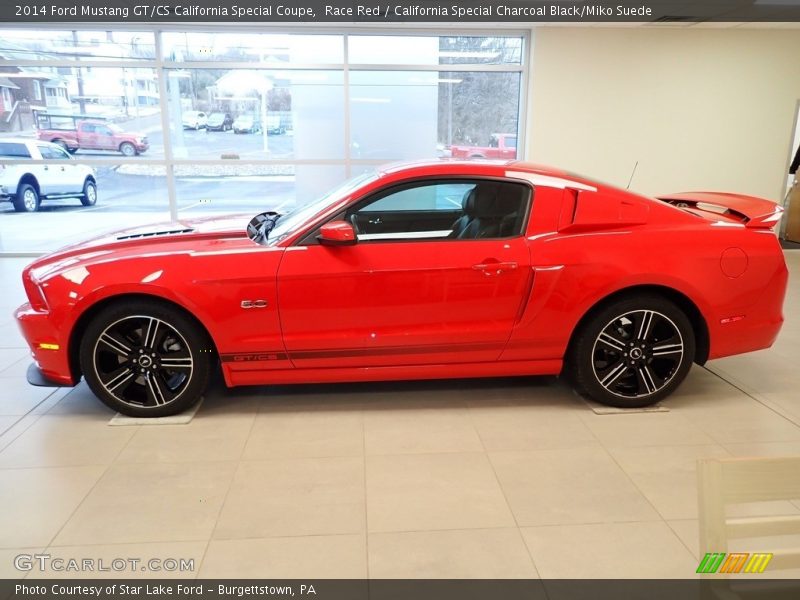 Race Red / California Special Charcoal Black/Miko Suede 2014 Ford Mustang GT/CS California Special Coupe