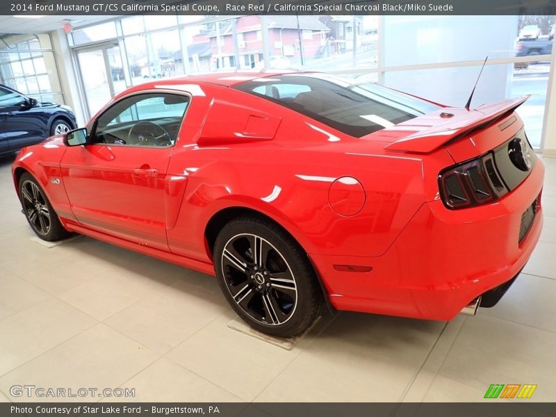 Race Red / California Special Charcoal Black/Miko Suede 2014 Ford Mustang GT/CS California Special Coupe