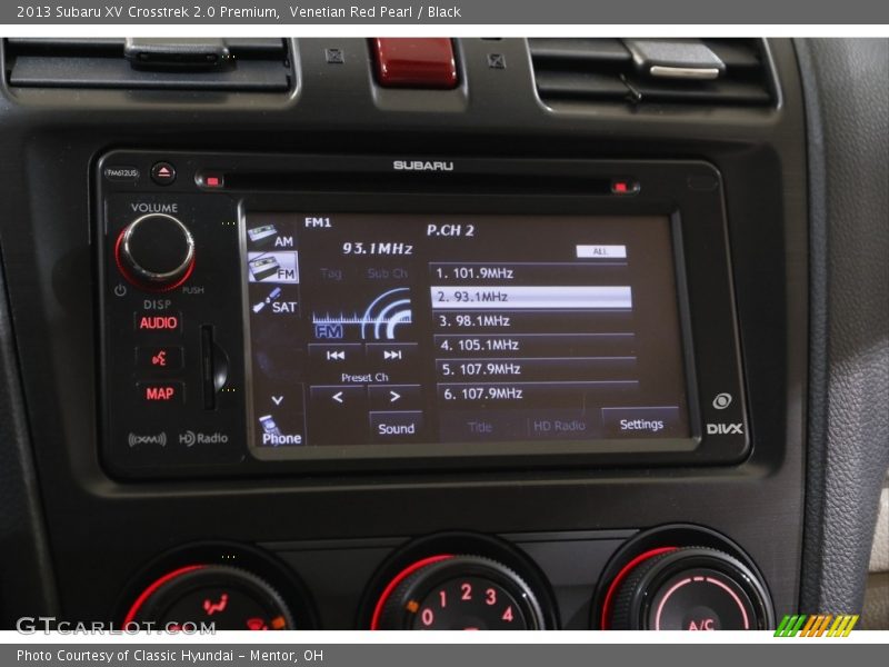Venetian Red Pearl / Black 2013 Subaru XV Crosstrek 2.0 Premium