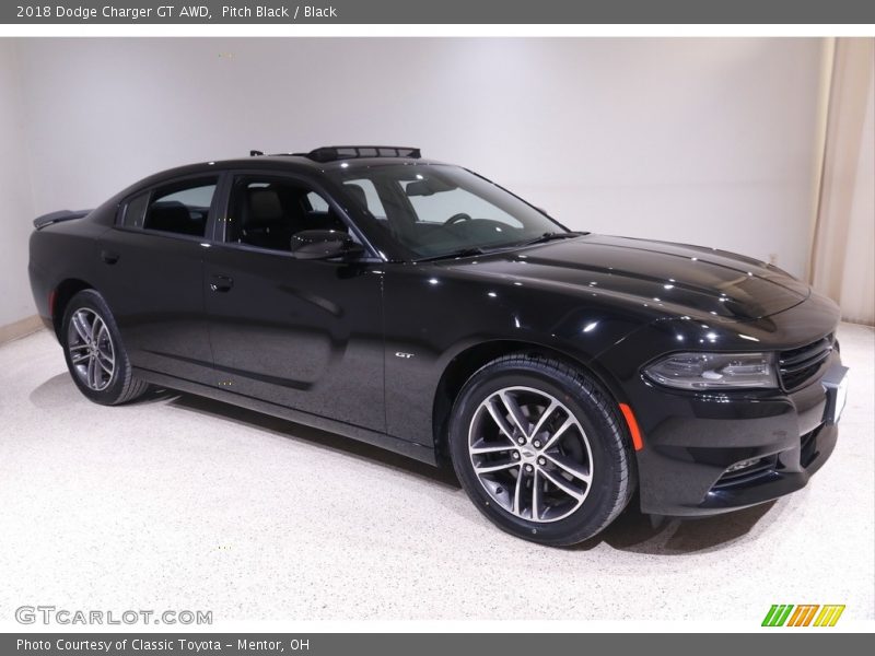 Pitch Black / Black 2018 Dodge Charger GT AWD