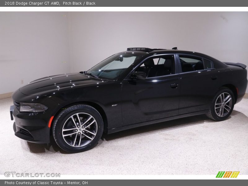 Pitch Black / Black 2018 Dodge Charger GT AWD