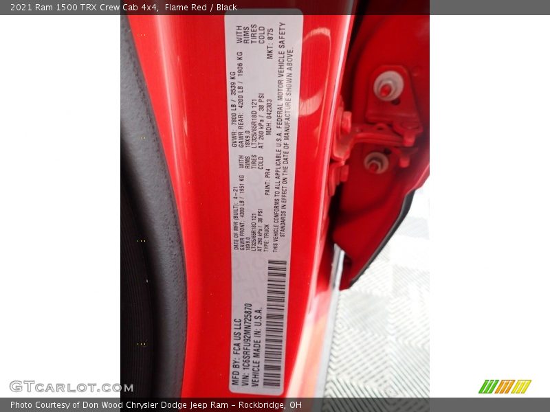 Flame Red / Black 2021 Ram 1500 TRX Crew Cab 4x4