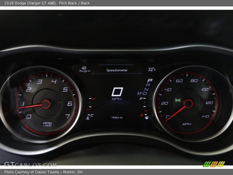 Pitch Black / Black 2018 Dodge Charger GT AWD