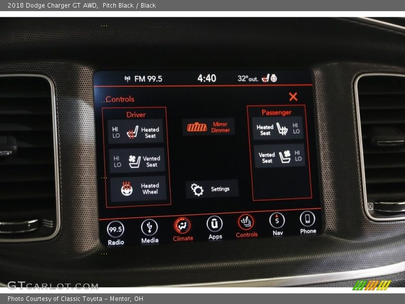 Pitch Black / Black 2018 Dodge Charger GT AWD