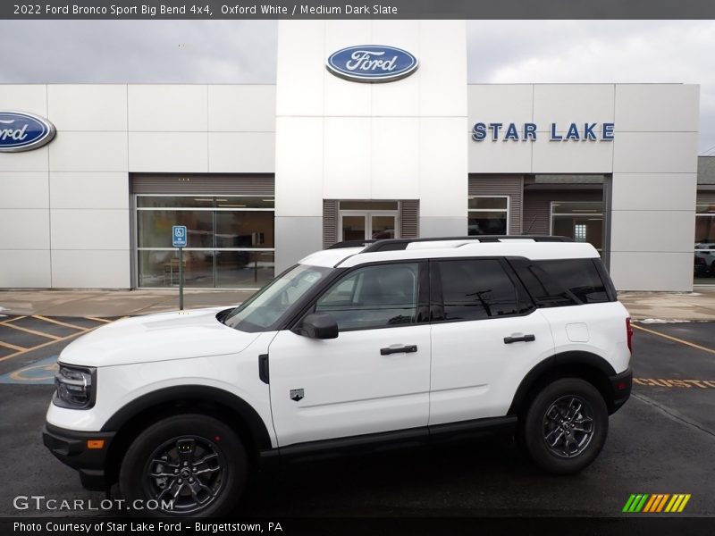 Oxford White / Medium Dark Slate 2022 Ford Bronco Sport Big Bend 4x4