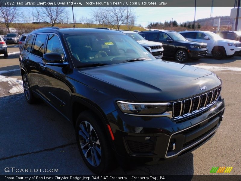 Rocky Mountain Pearl / Global Black/Steel Gray 2022 Jeep Grand Cherokee L Overland 4x4