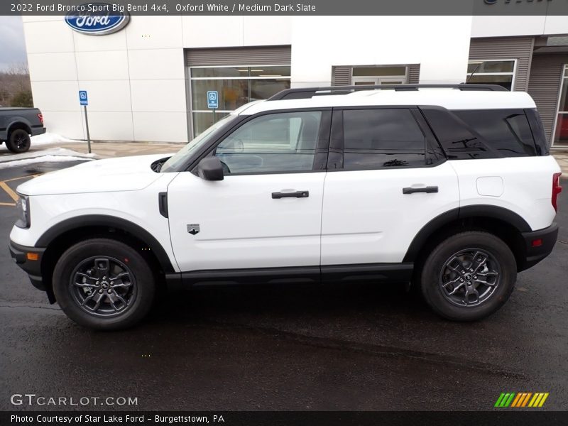 Oxford White / Medium Dark Slate 2022 Ford Bronco Sport Big Bend 4x4